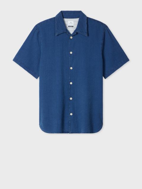 Paul Smith Relaxed-Fit Indigo Seersucker Shirt
