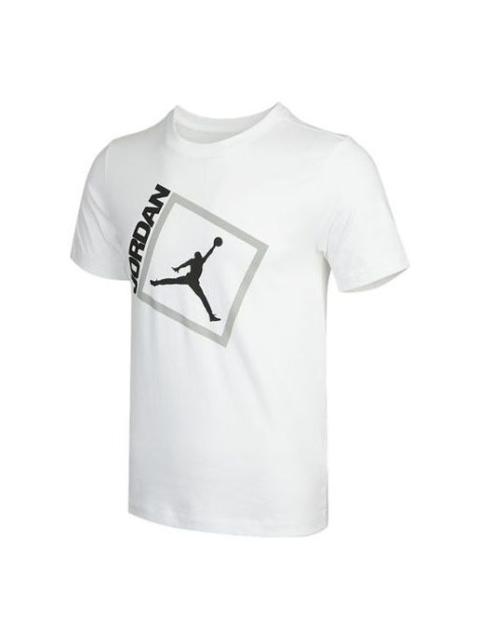 Jordan Air Jordan Jumpman Box Ss Leisure Sports Short Sleeve Men's White DA9901-100