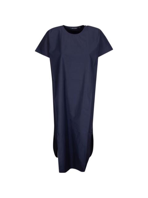 SOFIE D'HOORE crew neck curved hem midi dress