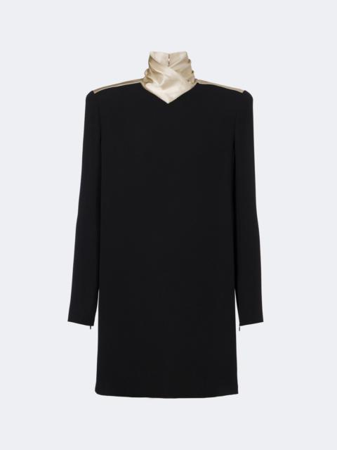 Valentino Cady Couture satin-trimmed minidress