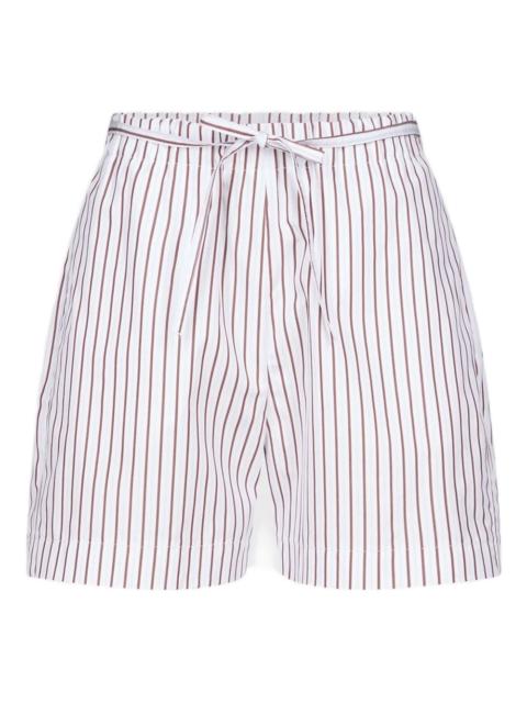Loulou de Saison Lory striped drawstring shorts