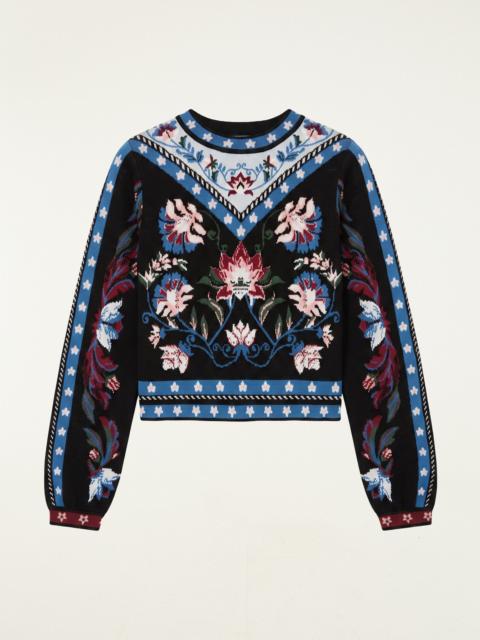 FARM RIO Natalia Crew Neck Knit Sweater