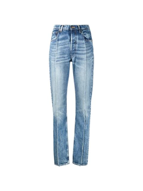 Maison Margiela seam-detail high-rise jeans