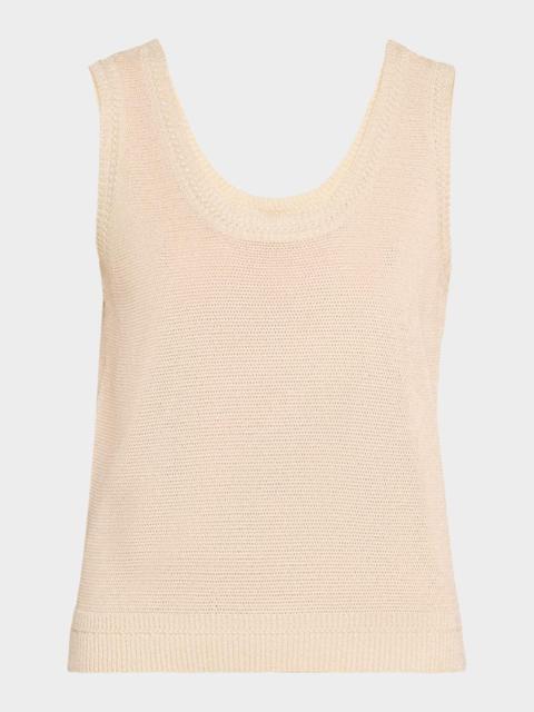 KOBI HALPERIN Heidi Sleeveless Shimmer Knit Sweater