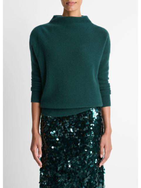 Vince Plush Cashmere Funnel-Neck Sweater