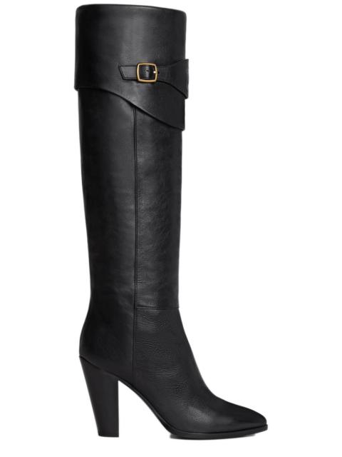 CELINE Riding boot with Triomphe Celine wiltern in calfskin