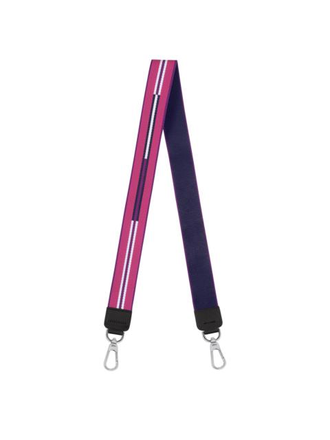 Longchamp Rayures Shoulder strap Violet - Canvas