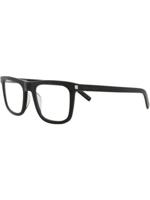 SAINT LAURENT Saint Laurent Square Eyeglasses Black/Black/Transparent (SL547SLIMO-30013701-001)
