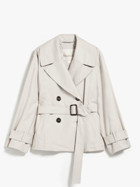 JTRENCH Double-breasted trench coat in water-resistant cotton twill