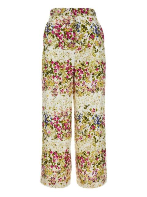 Max Mara Opersos printed satin trousers