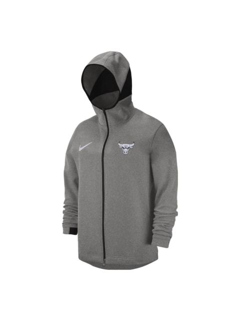 Nike Nike NBA Chicago Bulls Dri-FIT Full Zip Hoodie 'Dark Heather Grey' 940867-032