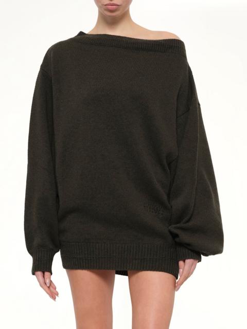 MM6 Maison Margiela Gauge 5 Mini Dress in Khaki
