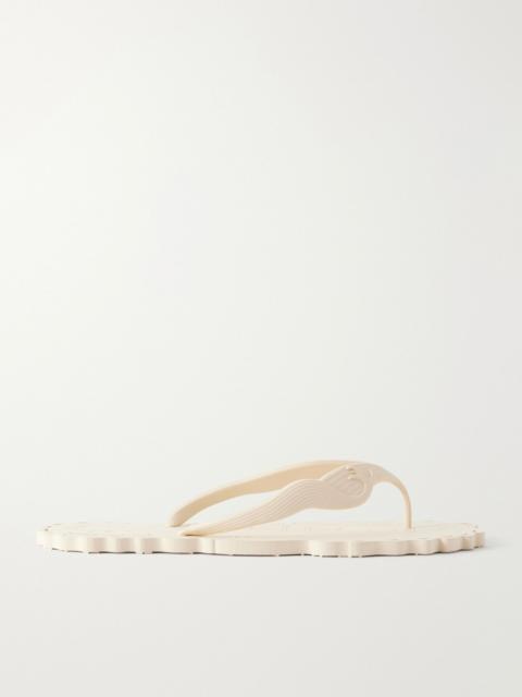Zimmermann Seafoam rubber thong sandals Ivory