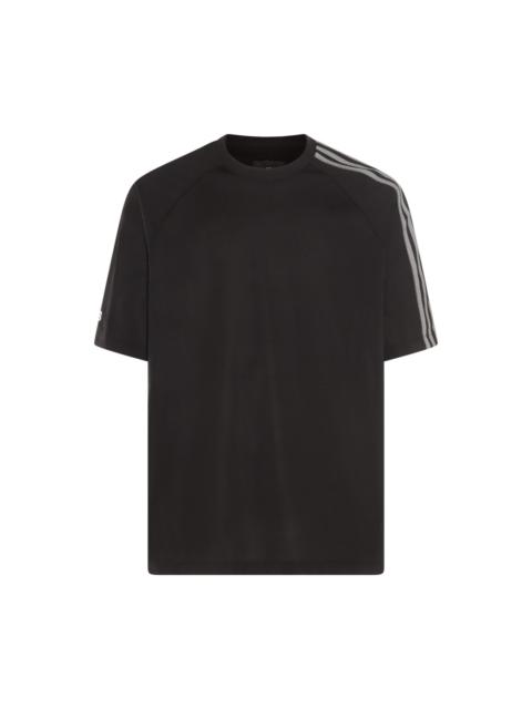 adidas black and grey cotton t-shirt