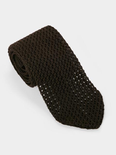 TODD SNYDER Italian Cotton Open Weave Knit Tie