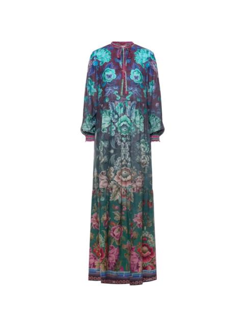 Pierre-Louis Mascia Tetris floral maxi dress