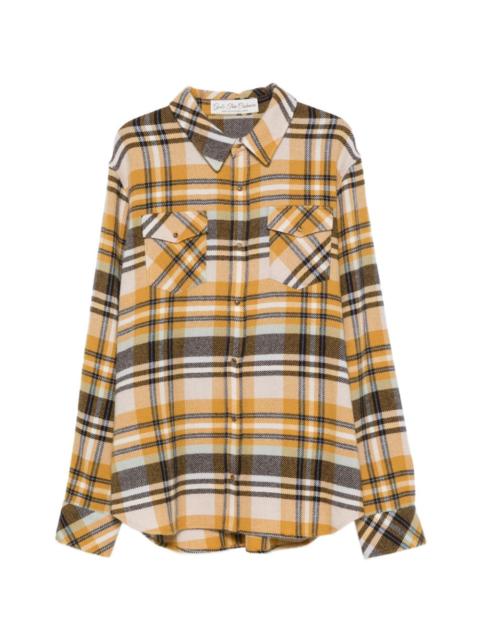 God’s True Cashmere check-pattern cashmere shirt