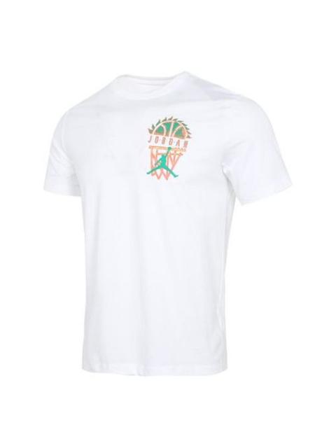 Jordan Air Jordan MENS DNA Casual Sports Knit Crew-neck Short Sleeve White CZ8060-100