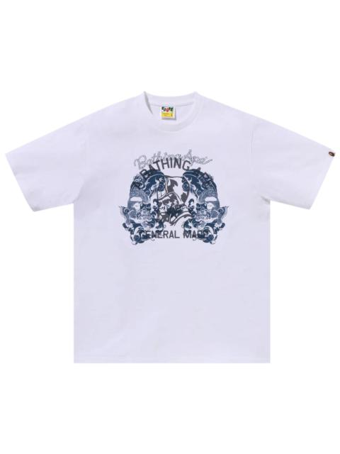 BAPE Japanese Tattoo On General Tee 'White'