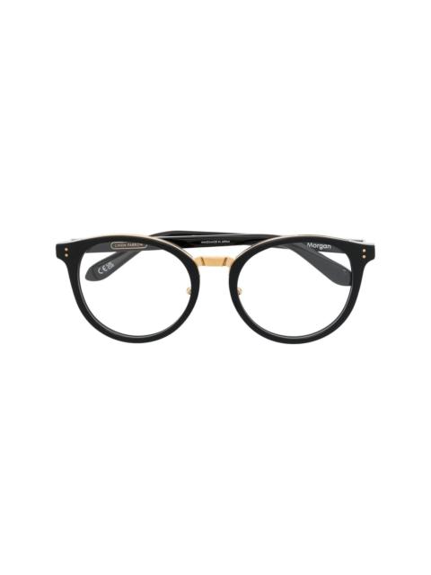 LINDA FARROW round-frame glasses