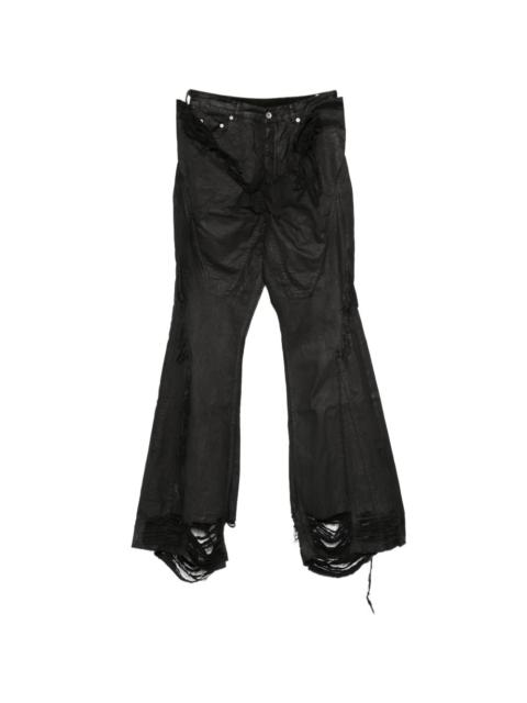 Rick Owens DRKSHDW frayed denim jeans