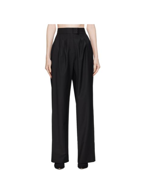 BEVZA Black Square Trousers