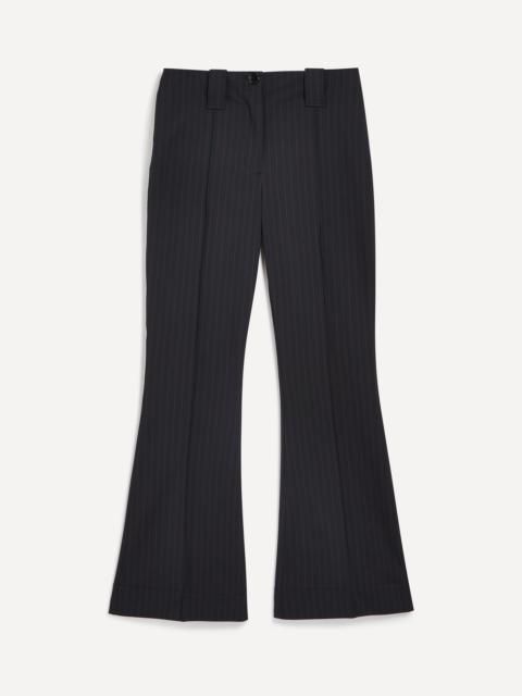 Stretch Stripe Bootcut Trousers