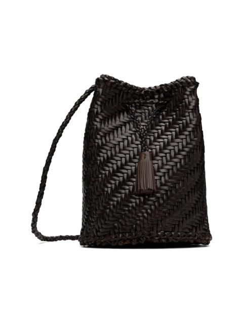 DRAGON DIFFUSION Brown Pompom Double Jump Bag