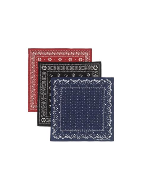 RRL by Ralph Lauren bandana-print scarves (pack of three)