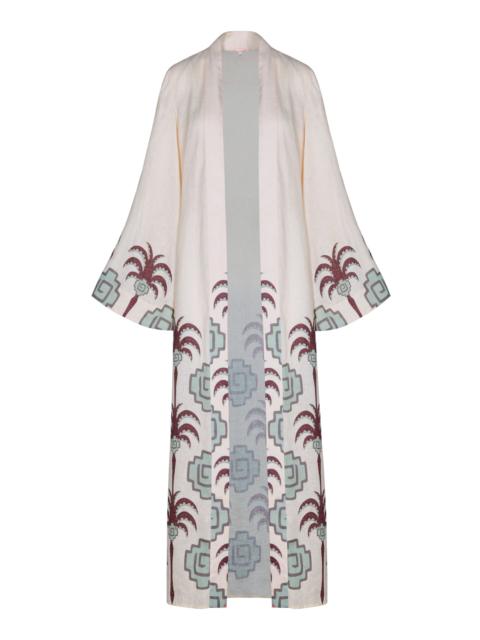 Johanna Ortiz Boa Whisper Kimono Maxi Dress multi