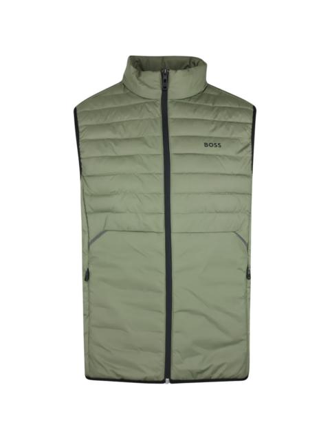 BOSS quilted zip vest