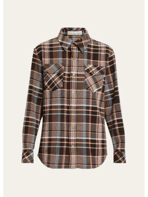 God’s True Cashmere Wilderness Plaid Cashmere Shirt