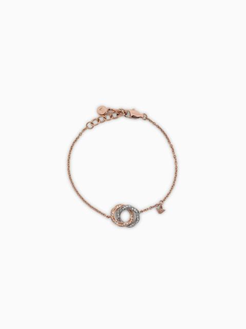 EMPORIO ARMANI TWO-TONE STAINLESS STEEL CHAIN BRACELET
