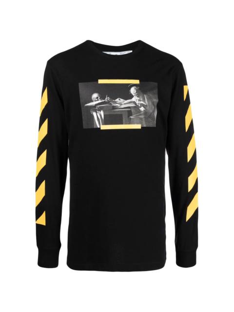 Caravaggio print long-sleeve T-shirt