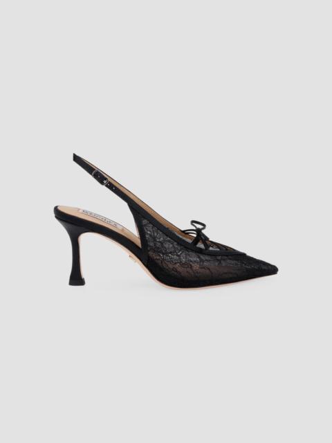 BADGLEY MISCHKA Women's Raine 75MM Lace Slingback Pumps - Black Lace