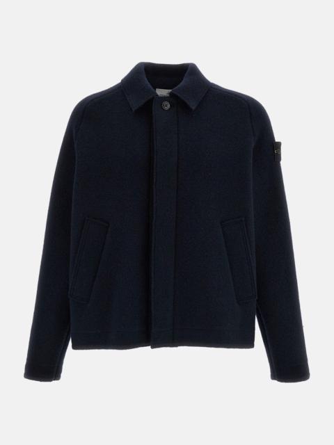 Stone Island WELLINGTON WOOL FELTED CARDIGAN