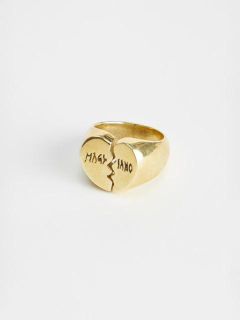 MAGLIANO Golden Broken Heart Ring | magliano | REVERSIBLE