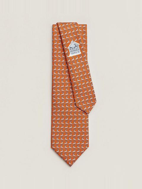 Hermès Rennes des Neiges tie