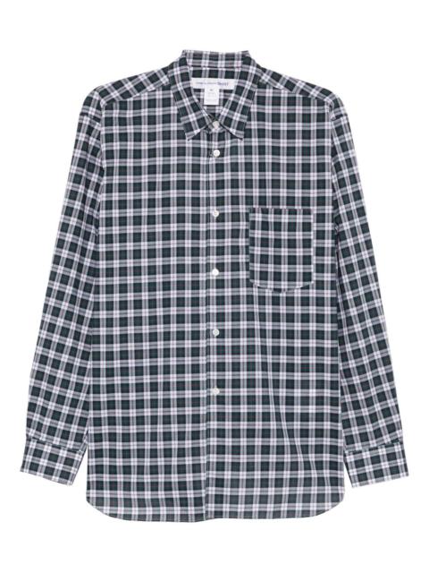 Comme Des Garçons plaid-pattern pocket shirt