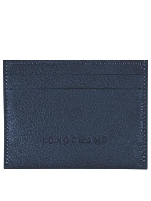 Longchamp Le Foulonné Cardholder Navy - Leather