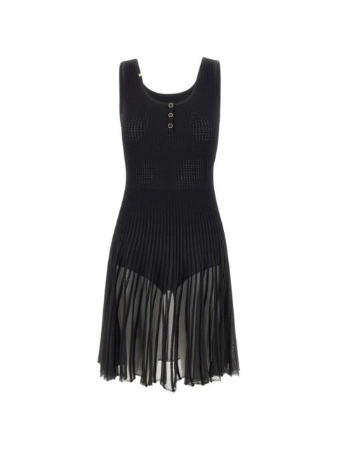ELISABETTA FRANCHI jour-knit pleated dress