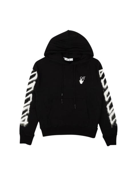 Off-White Spray Marker Slim Hoodie 'Black/White'