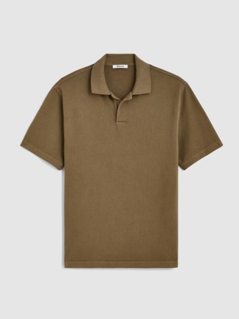 Madewell Short-Sleeve Compact-Knit Polo