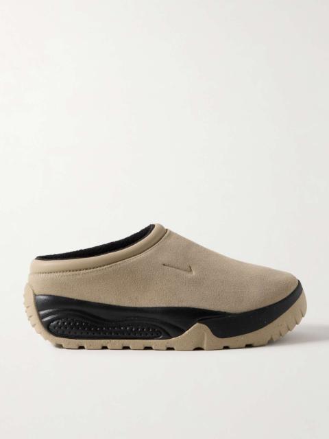 ACG Rufus leather-trimmed suede slip-on sneakers