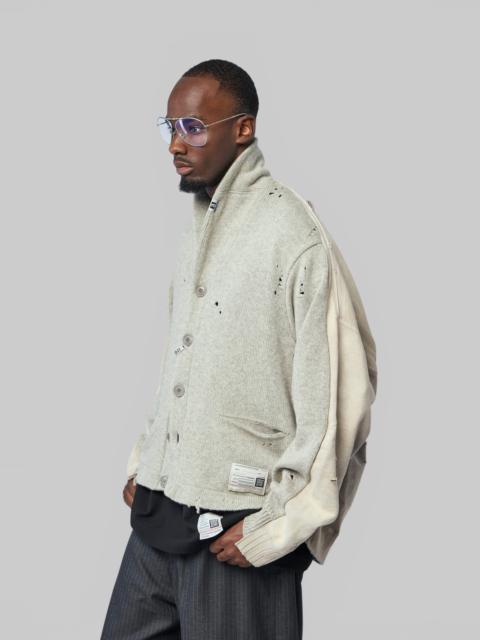 Maison MIHARAYASUHIRO Sweat Pullover Combined Knit Cardigan