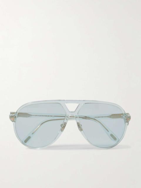 Bertrand Aviator-Style Acetate Sunglasses
