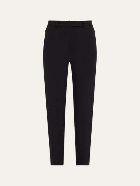 Theory Bistretch High-Waist Tapered Crop Pants