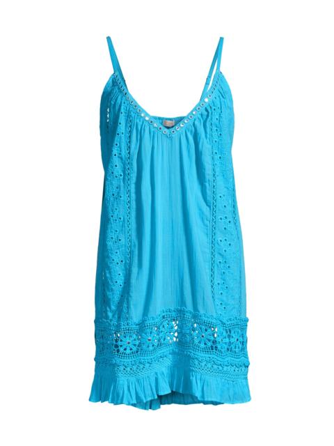 RAMY BROOK Women's Laylah Eyelet Cotton Minidress - Poolside