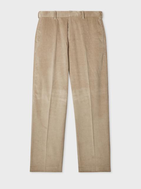 Paul Smith Relaxed-Fit Sand Corduroy Trousers