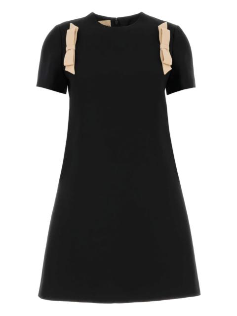 Valentino bow crepe cou dress